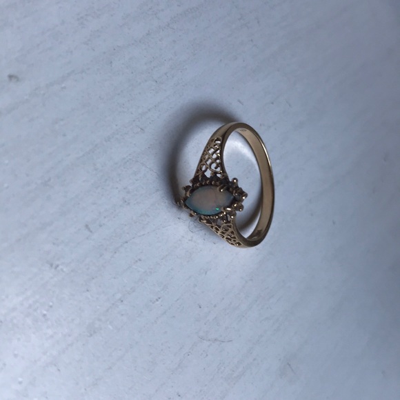 14kg OPAL/DIAMONDS RING - Picture 5 of 7